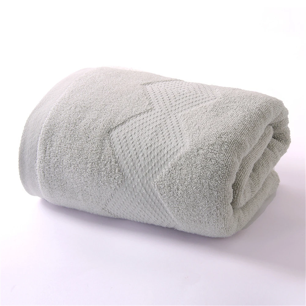 Women Men Soft 100 Cotton Face Bath Towel Set 70*140 34*74 cm