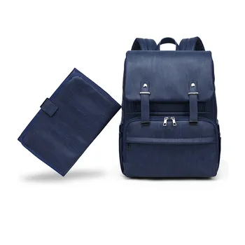 

Fashion Mummy PU Leather Diaper Bag Thermal Insulation Travel Maternity Backpack Nappy Changing Bag Stroller Baby Bag