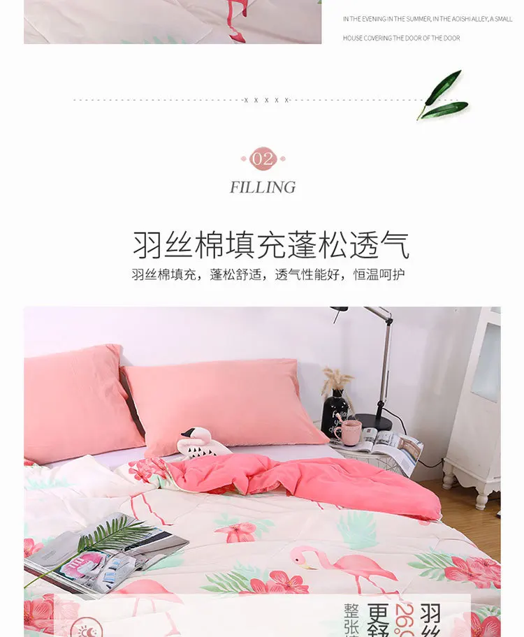 Summer Quilt Washed Cotton Summer Blanket Airable Cover Thin Blanket Machine Washable Network for Manufacturers Direct Selling W