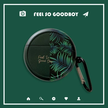 

Luxury Green Leaf Good Day Case for Huawei Freebuds 3 Charging Box Soft Silicone Wireless Bluetooth Earphone Protect Cover Coque