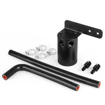 

Oil Catch Can Tank / Air-Oil Separator Kit Black with Hose for HONDA CIVIC 2016-2017