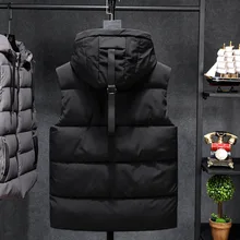 Очень большой жилет мужской осенне-зимний теплый мужской жилет без рукавов большого размера теплый жилет хлопковое пальто