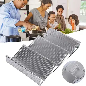 

3 Tier Spice Rack Stainless Steel Pantry Storage Organizer for Freezer Spice Holder for Kitchen Refrigerator