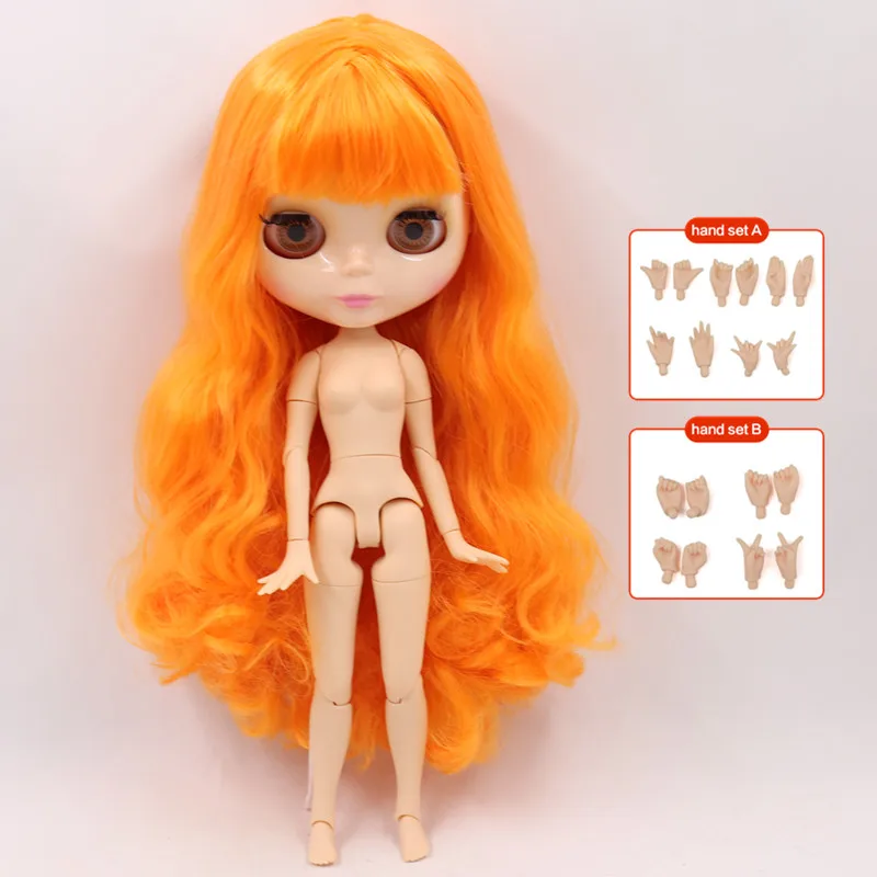 ICY Blyth кукла Обнаженная 1/6 шарнир тело 30 см игрушки BJD натуральный блестящий лицо с дополнительными руками AB DIY модные куклы подарок для девочки - Цвет: doll hand AB