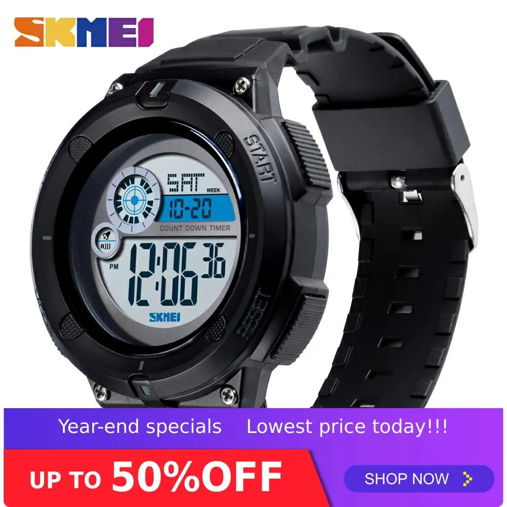 Часы наручные SKMEI Мужские Цифровые спортивные водонепроницаемые с отображением