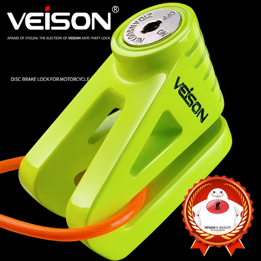 

VEISON Stainless Steel Motorcycle Lock Bicycle Theft Pretection Brake Moto Motorbike Lock Waterproof bike Lock