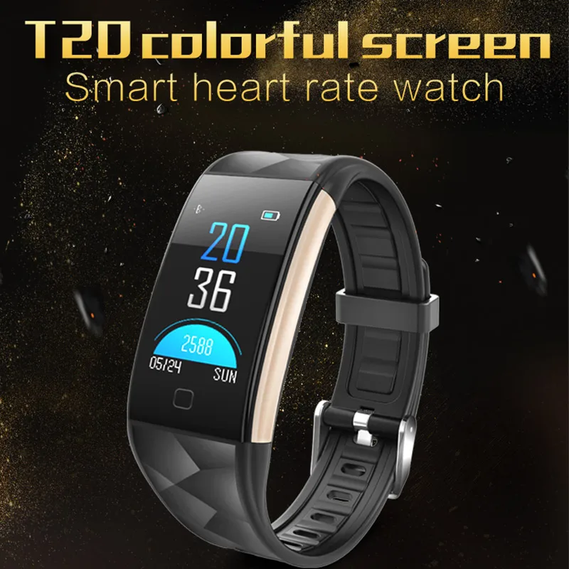 T20 Smart Bracelet Smartwatch With Blood Pressure Heart Rate Monitor Sport Activity Tracker Fitness Smart Band for Iphone Xiaomi