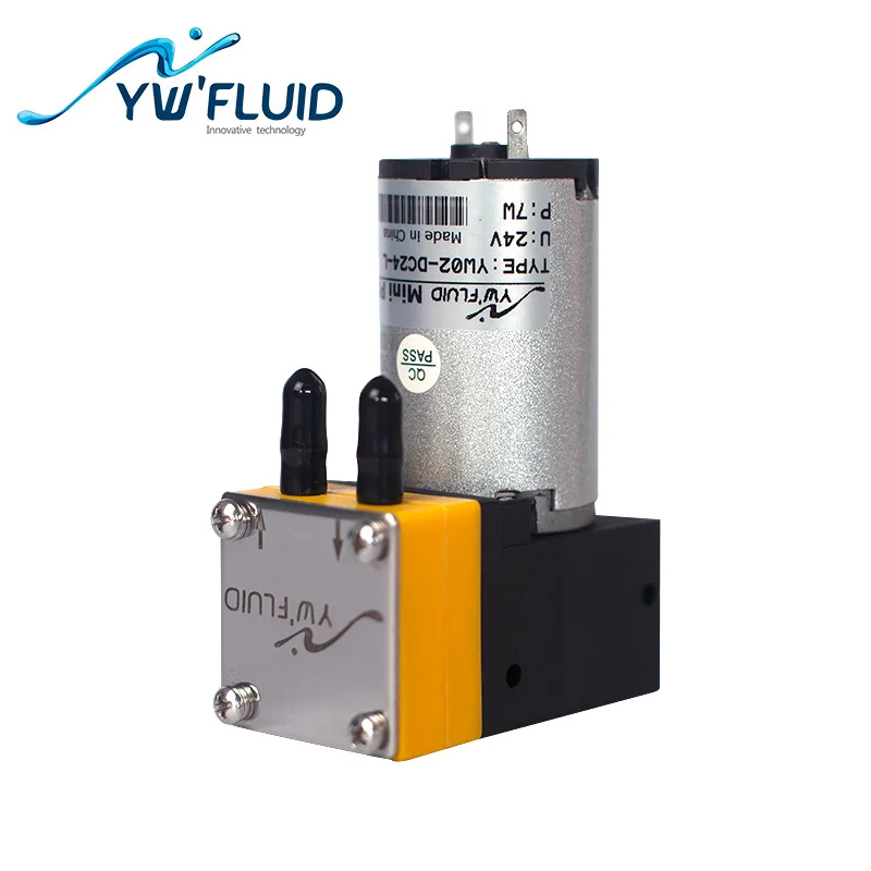 YWfluid YW02 DC 12V/24V Максимальный расход 320 мл/мин. микро мембранный Водяной насос используемый для крови