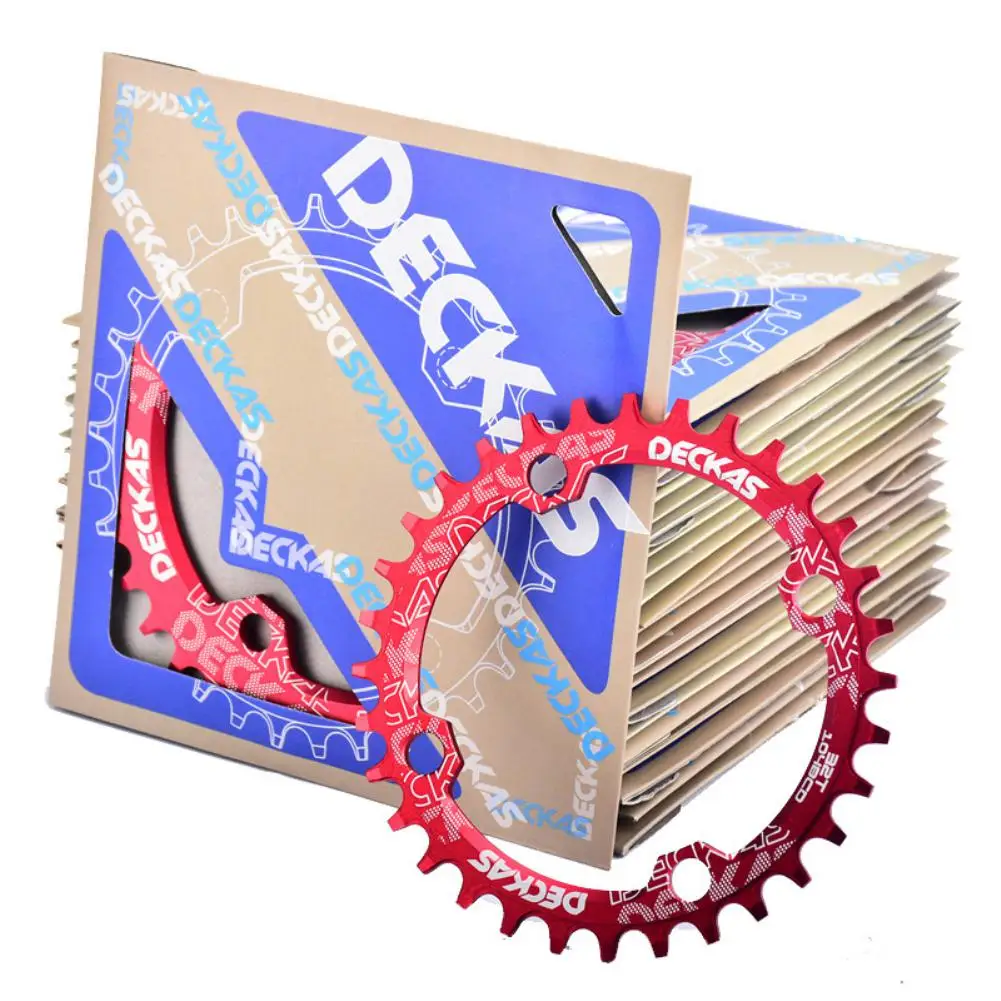 Звездочка Deckas MTB для велосипеда круглая узкая широкая 32T 34T 36T 38T зубчатая