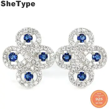 

20x18mm Elegant 5.3g Created Pink Kunzite Tanzanite Natural CZ Woman's 925 Sterling Silver Earrings