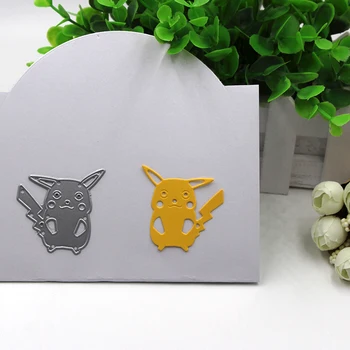 

2018 Cartoon Cat Pikachu Metal Cutting Dies Stencils for DIY Scrapbooking/photo album Decorative Embossing DIY Paper Cards Craft