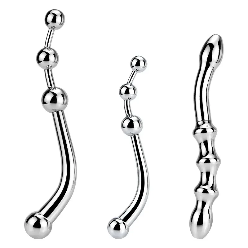 Metal Prostate Massage Anal Beads Magic Wand Plug Dildo G-spot stimulating P Spot Sex Toys Drop shipping | Красота и здоровье