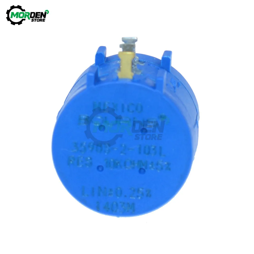 rotary potentiometer 3590S-2-103L 3590S 10K Ohm Precision Multiturn Potentiometer 10 Ring Adjustable Resistor 10 Turns