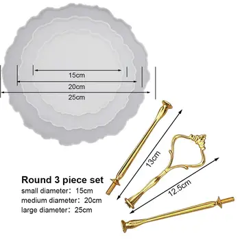 

Resin Mold Diy Crystal Handmade Tray Silicone Mold Silicone 3 Layers Craft Square Decoration Fruit Tray Mold Tool Beads Pendant