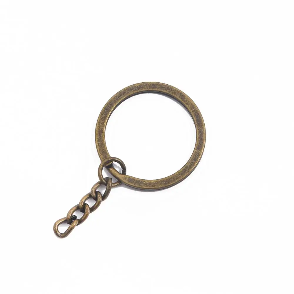 20/30 pcs/lot Key Chain Key Ring Bronze Rhodium Gold Color 28mm