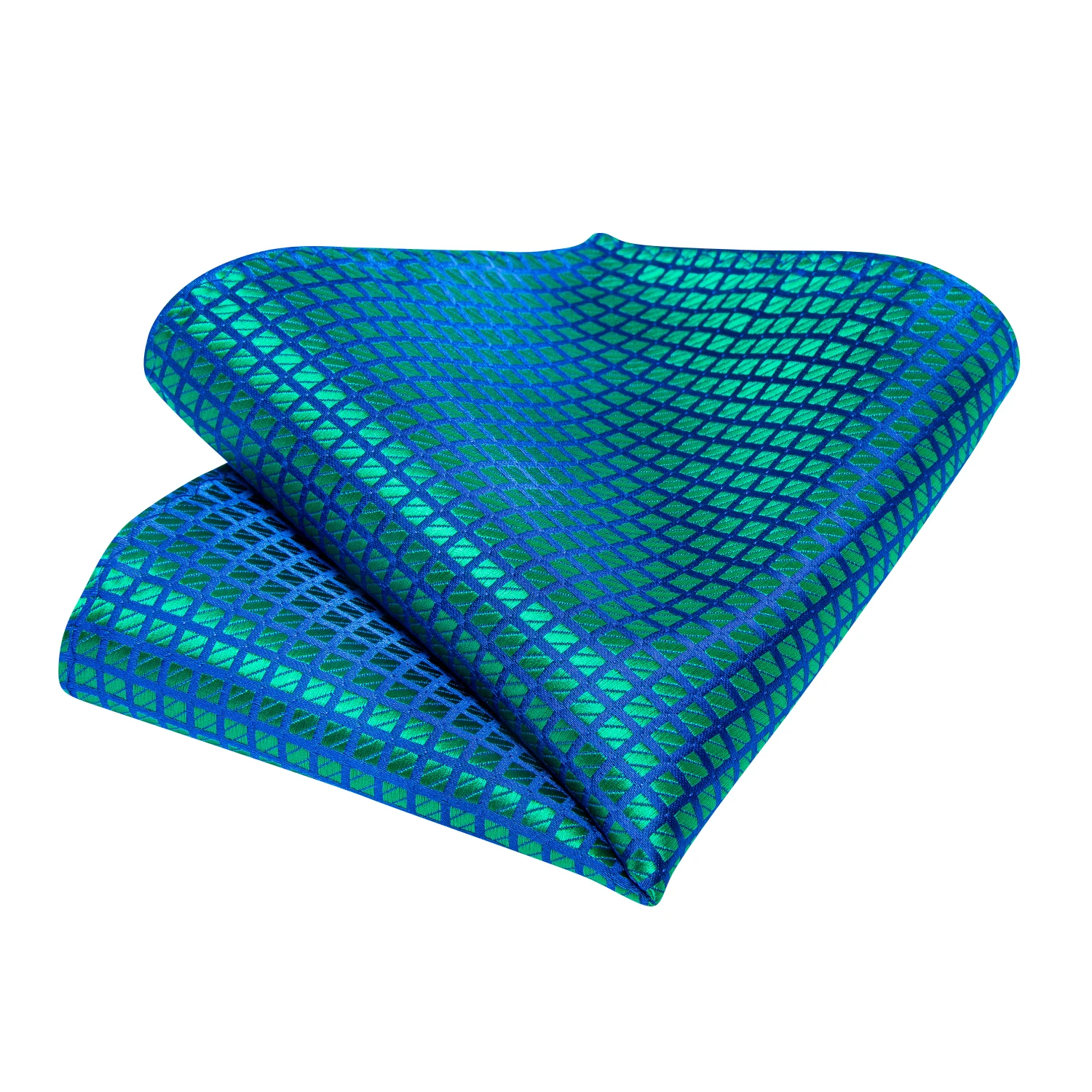 Neck Tie DiBanGu Men Teal Blue Paisley Designer Silk Wedding Tie Hanky Cufflink Set Business Party neck tie