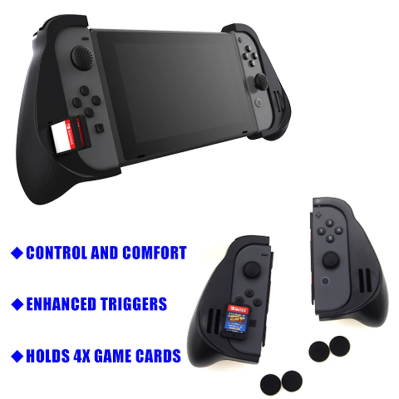 Тактическая рукоятка для nintendo Switch Dockable Trigger Handgrip портативная оболочка для nintendo Switch Joycon аксессуары с игровыми слотами