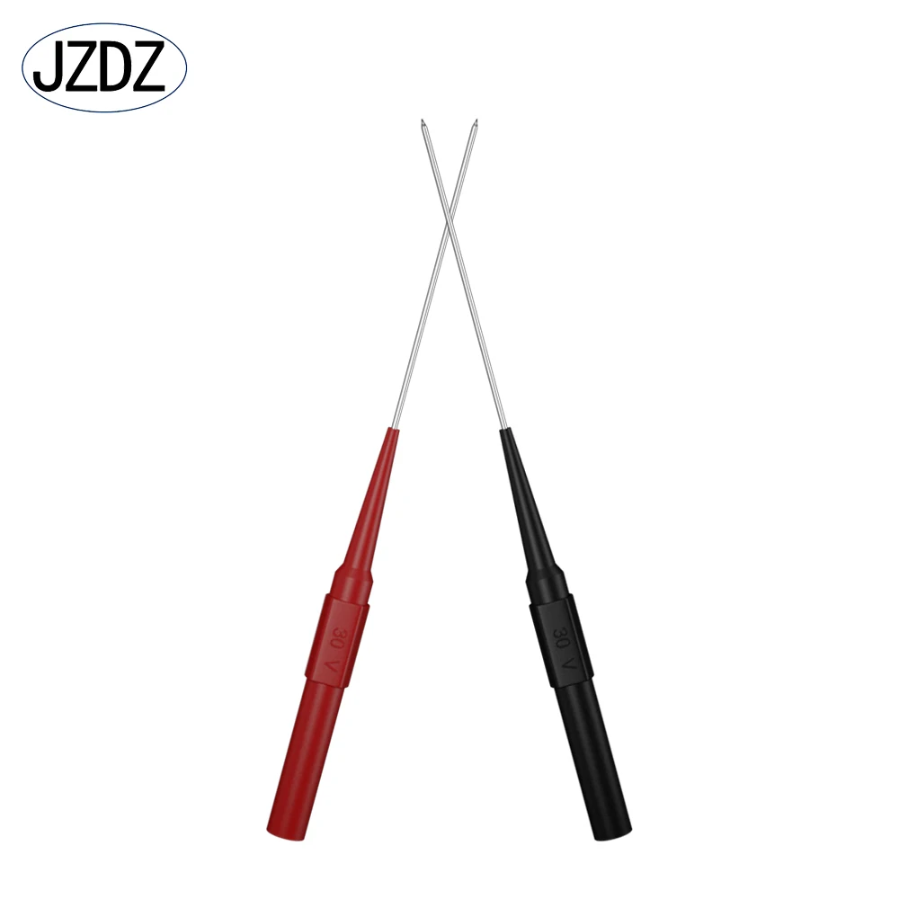 JZDZ 2pcs 1mm Test Probe Needle Mul-timeter Stainless Puncture Back 4mm banana socket Auto repair tool J.30009+ | Инструменты