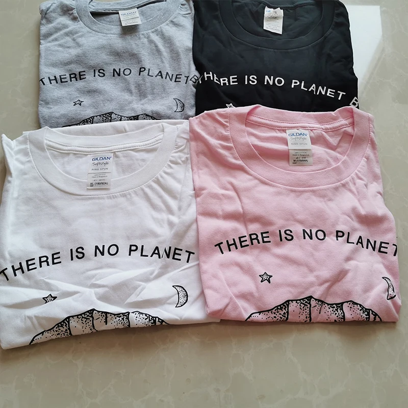 There Is No Planet B, хлопковая Мягкая футболка, хлопок, короткий рукав, женская футболка, уличная одежда, 90 s, модные рубашки, эстетические топы, Прямая поставка