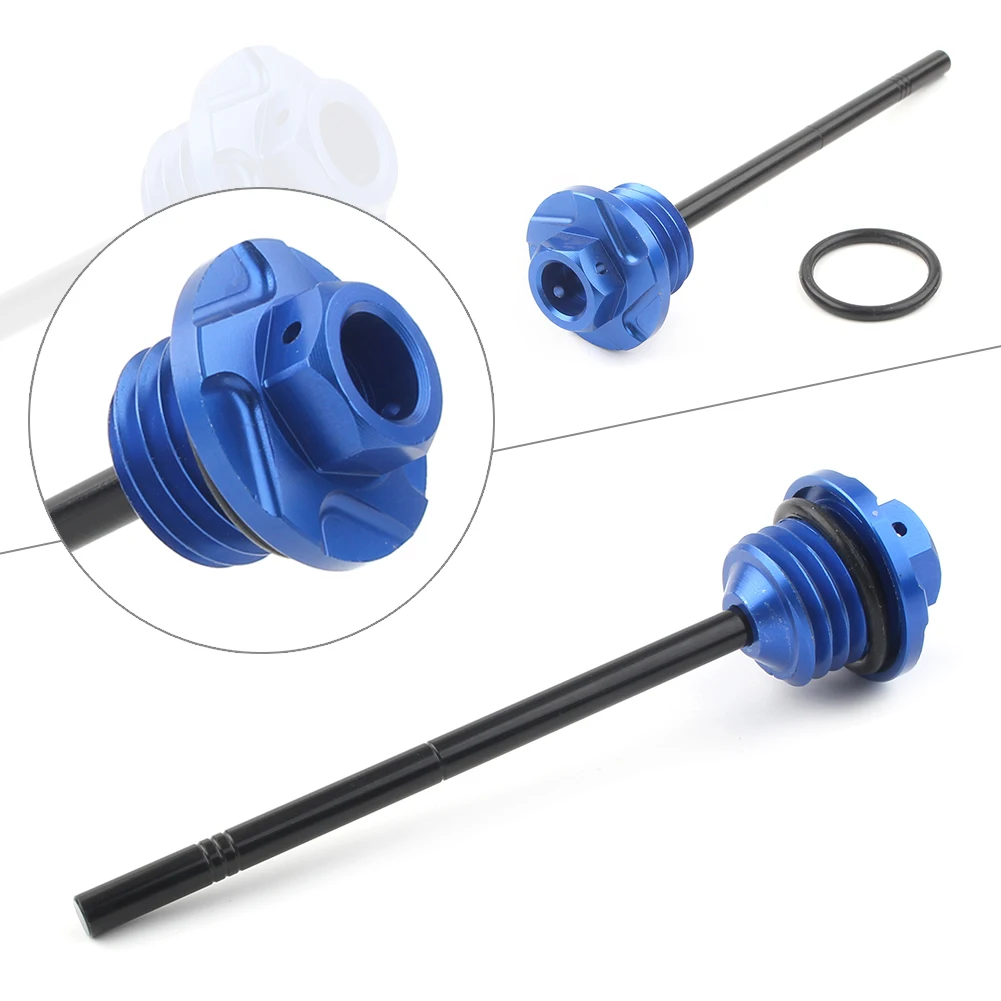 

For Yamaha Raptor 660R/700/700R YFM660R YFM700 YFM700R YFZ450 YFZ450 2004-2018 Blue CNC Aluminum Oil Fluid Dipstick Dip Stick