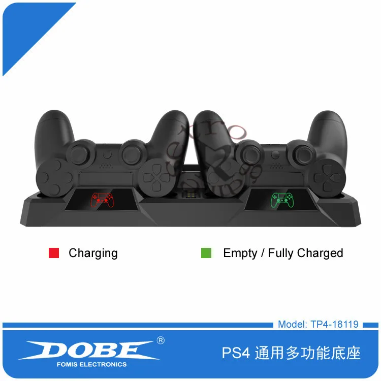 Для PS4/Pro/тонкая консольная стойка контроллер охлаждающего вентилятора зарядное устройство зарядная док-станция для хранения игр для PS4 аксессуары