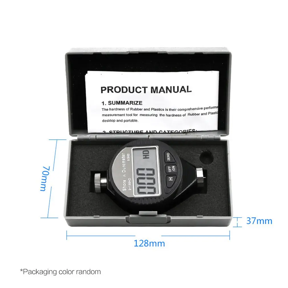 

Digital Shore Hardness Meter Durometer Digital Hardness Tester Shore 0-100H A/C For Plastic Leather Rubber Multi-resin Sale