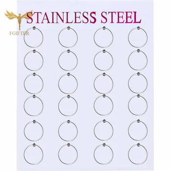 

2020 New Women Jewelry Silver Color Earrings for Girls Woman Lady Ear Piercing Minimalist Round Cirle Earrings Wholesale Studs