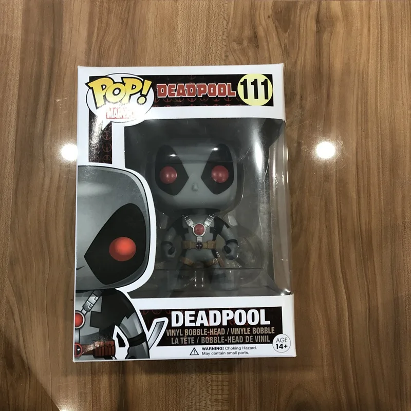 Эксклюзивная виниловая экшн фигурка Funko pop X Force grey Deadpool #111 Коллекционная модель