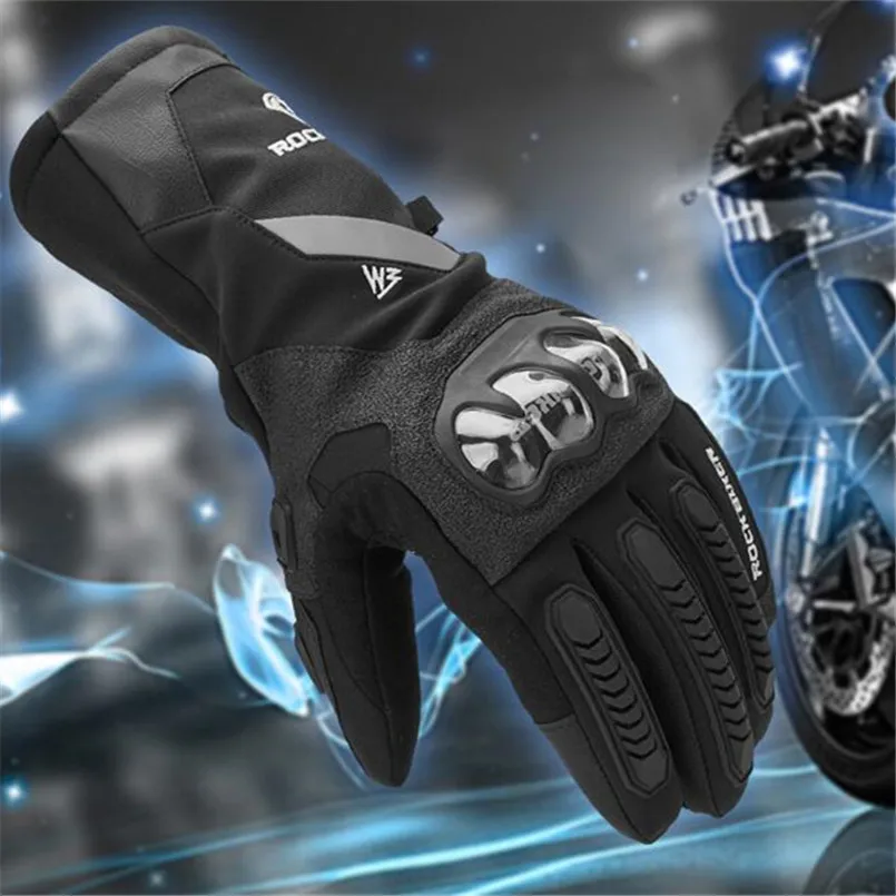 Новинка, мотоциклетные перчатки из углеродного волокна, зимние, сохраняющие тепло, перчатки для мотокросса с сенсорным экраном, мужские, женские,, водонепроницаемые, luvas
