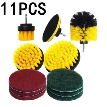 

11pcs/Set Power Scrubber Cleaning Drill Brush For Tile Grout Tools Tub Cleaner