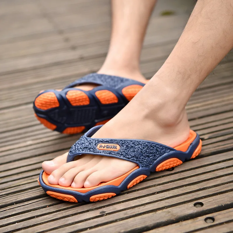 

Flip-flops Men Anti-slip Sandals Cool Korean-style Trend Flip-flop Outdoor Sandals Men's Casual