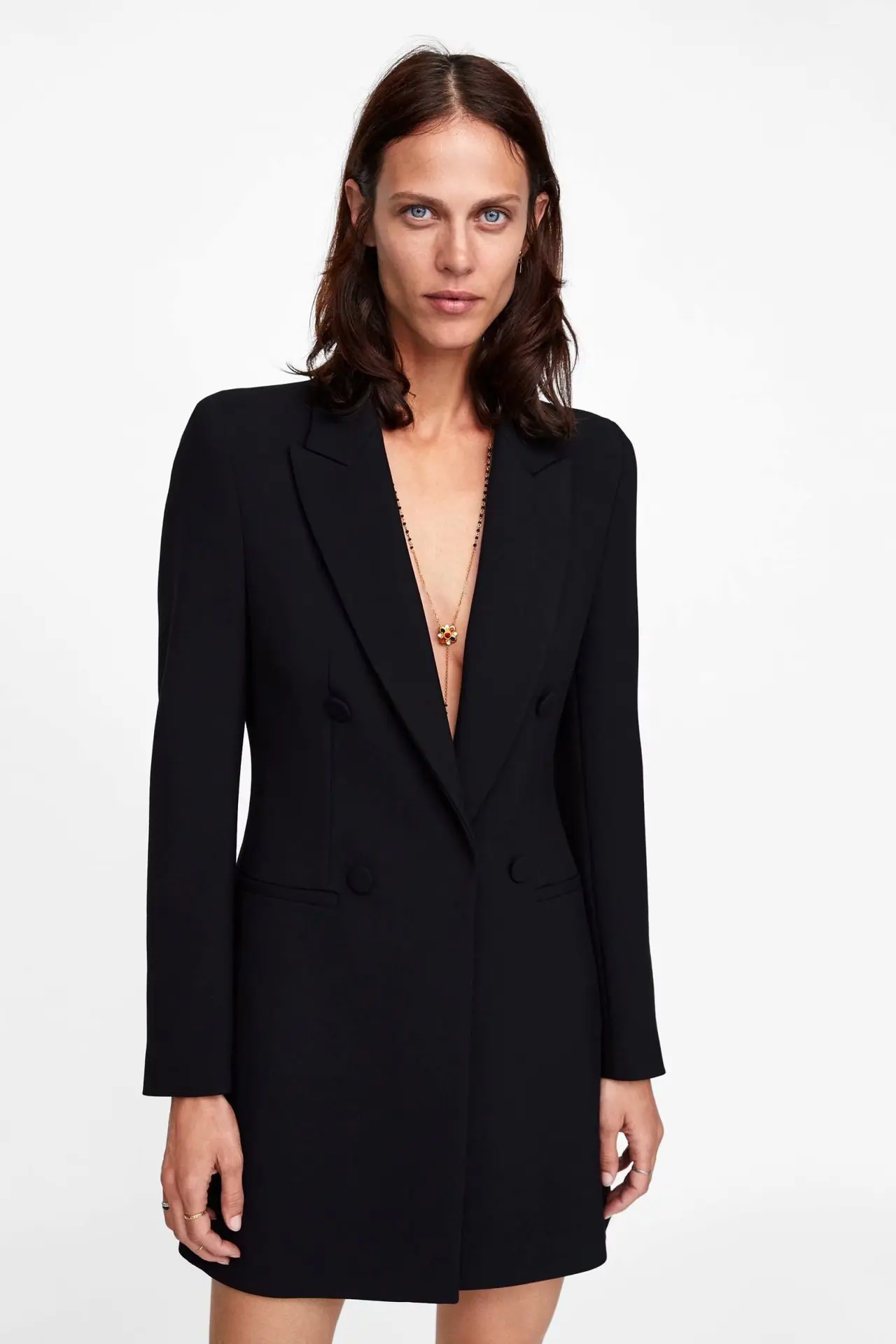

2018 Spring Summer New Style WOMEN'S Dress Western Style Solid Color Versatile Slim Fit Casual Suit Slimming Elegant Ol Coat