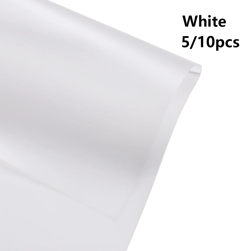 5 шт корейский Стиль полупрозрачная водонепроницаемая бумага обертывание пинг цветок обертывание бумага Рождественская упаковка для свадебного подарка бумага - Цвет: white