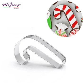 

Stainless Steel Christmas Walking Stick Cake Cutter Slicer Fondant Baking Pastry Cake Decorating Tool Cookie Biscuit Mold S7192