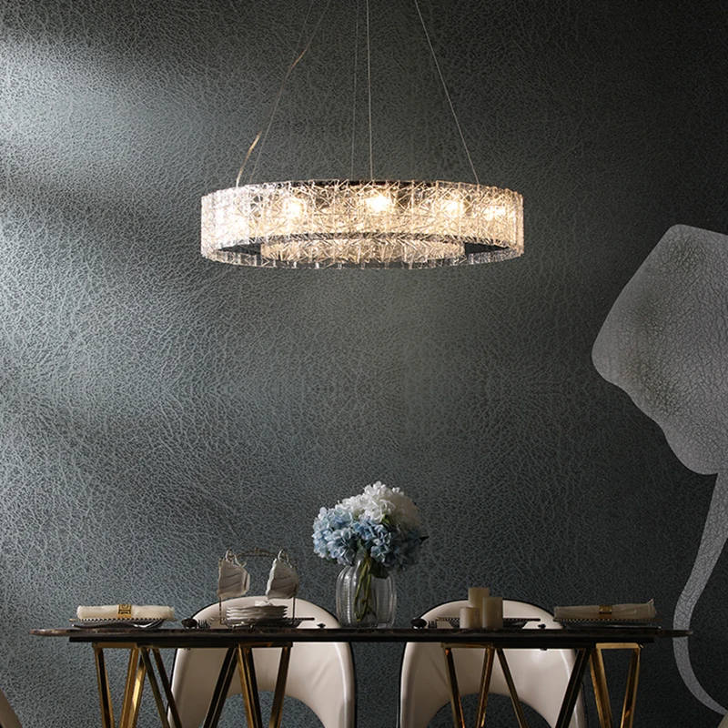 Luxury Glass Iron LED Pendant Lights Lighting Nordic Pendant Lamp Dining Living Room Bedside Bedroom Bar Loft Decor Hanging Lamp
