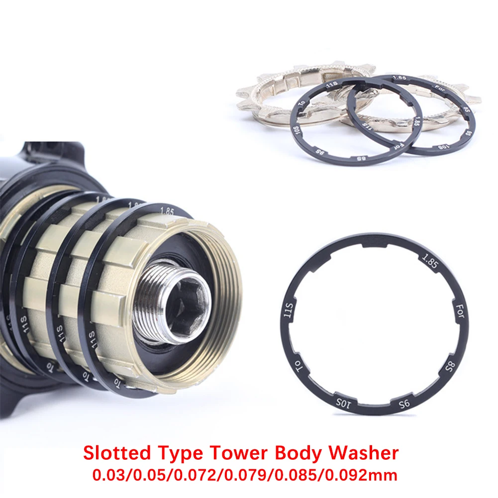 

Bicycle Hub Spacers MTB Road Bike Flywheel Gasket Ultralight Aluminium Bottom Bracket Freewheel Washer 1/1.5/2/1.85/2.18/2.35mm