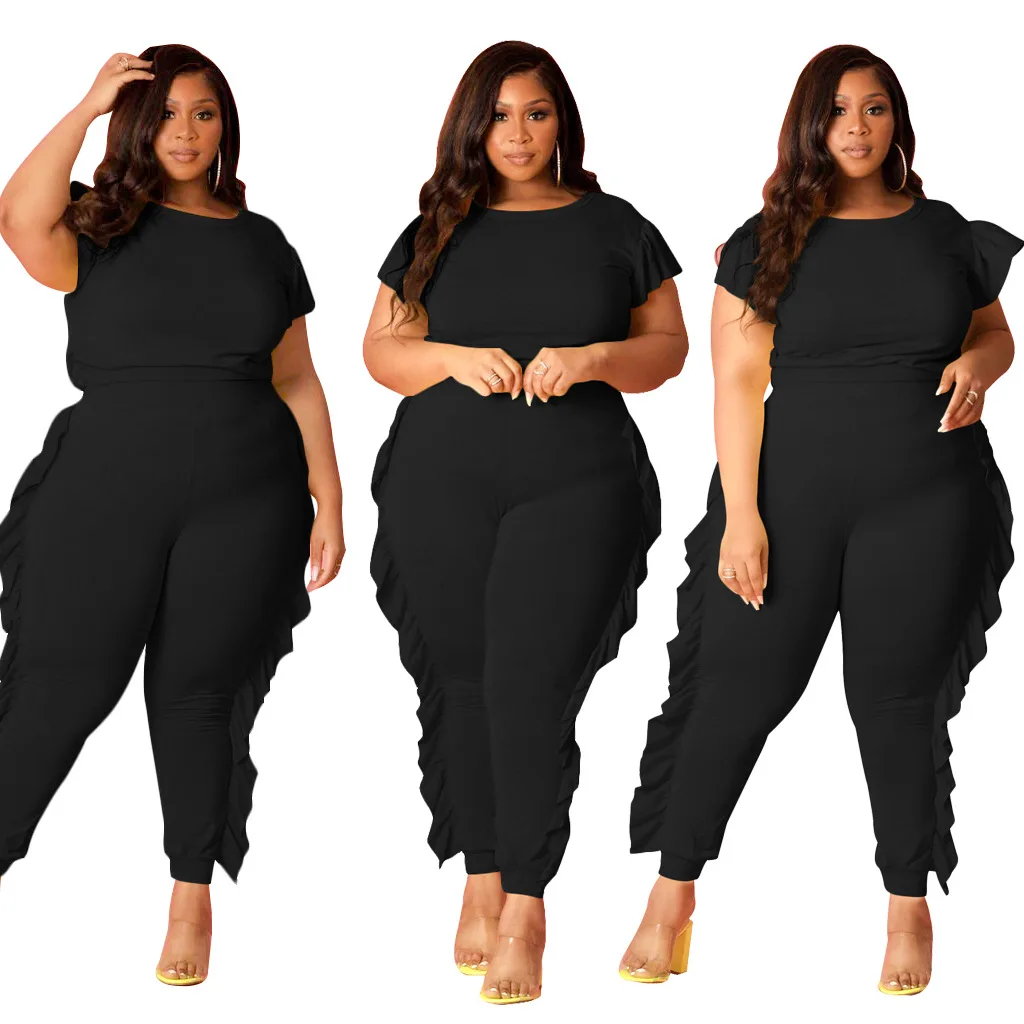 Plus Size Two Piece Set Club Outfits XL 