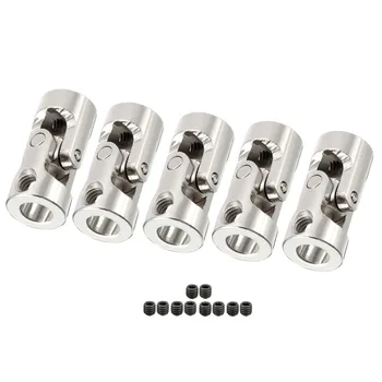 

uxcell 6mm to 6mm Inner Dia Rotatable Universal Steering Shaft U Joint Coupler L23XD11 5pcs
