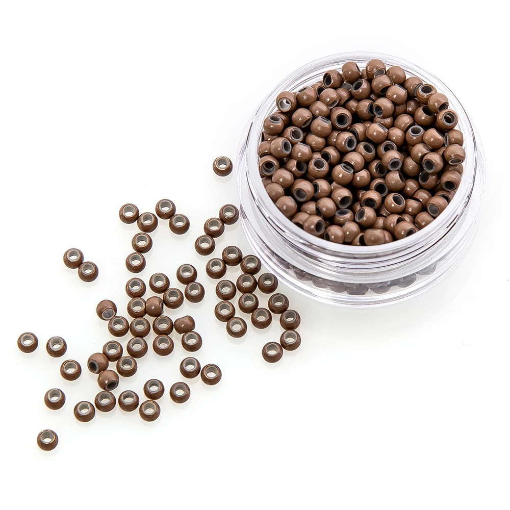500 Pezzi Di Perline Riveste In Silicone Nano Micro Anelli Di Collegamento Per Estensioni Dei Capelli Umani Con Punta Nano 3,0x1,8x2,2 Mm - Foto 8