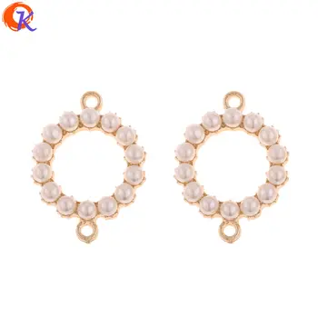 

Cordial Design 50Pcs 17*24MM Jewelry Accessories/Earrings Connectors/Hand Made/Imitation Pearl/DIY Making/Earring Findings