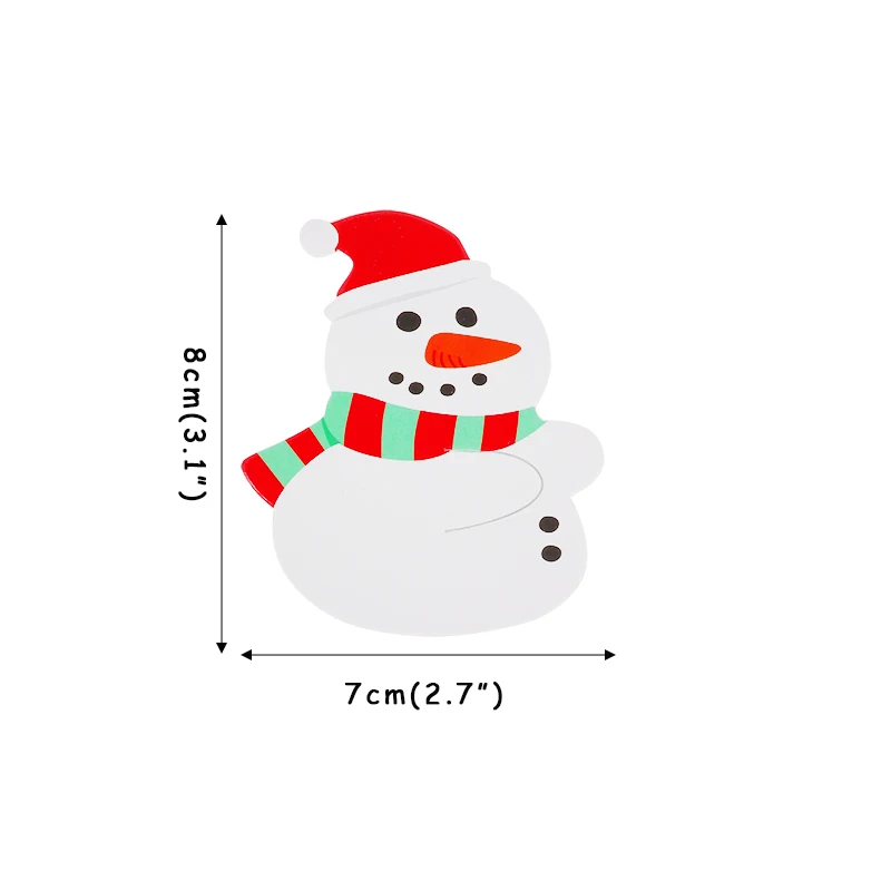 50p Snow man B 50 шт./пакет милый Санта Клаус Конфеты пакет бумажные открытки Рождественские Пригласительные открытки натальные леденцы конфеты держит Рождественский подарок декор - Цвет: 50p Snow man B