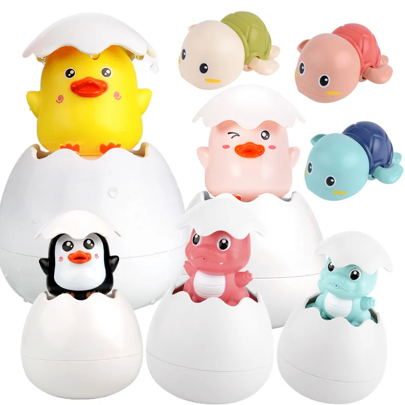 

Baby Bathing Toy Kids Cute Dinosaur Duck Penguin Egg Water Spray Sprinkler Bathroom Sprinkling Shower Swimming Water Toys Gift