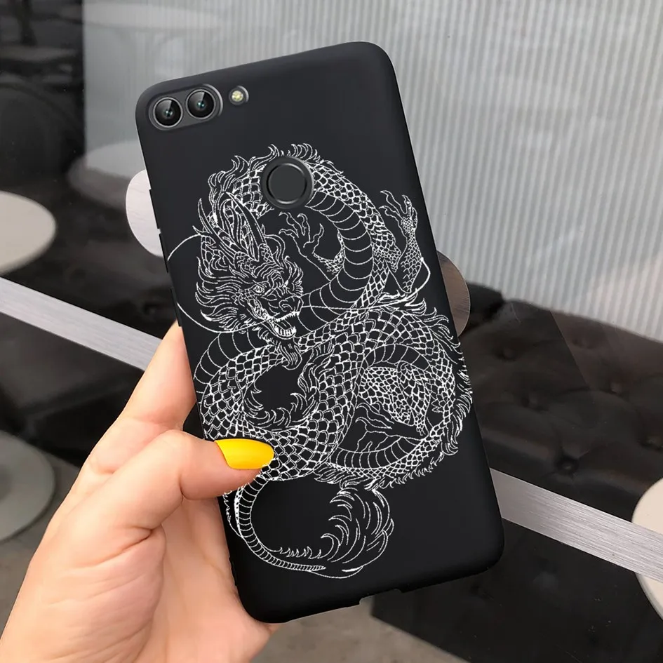 For Huawei P Smart Case For Huawei P Smart 2018 Daisy Flower Phone Case FIG-LX1 Soft Tpu Silicone Back Cover on PSmart 5.65" Bag phone pouch for running Cases & Covers