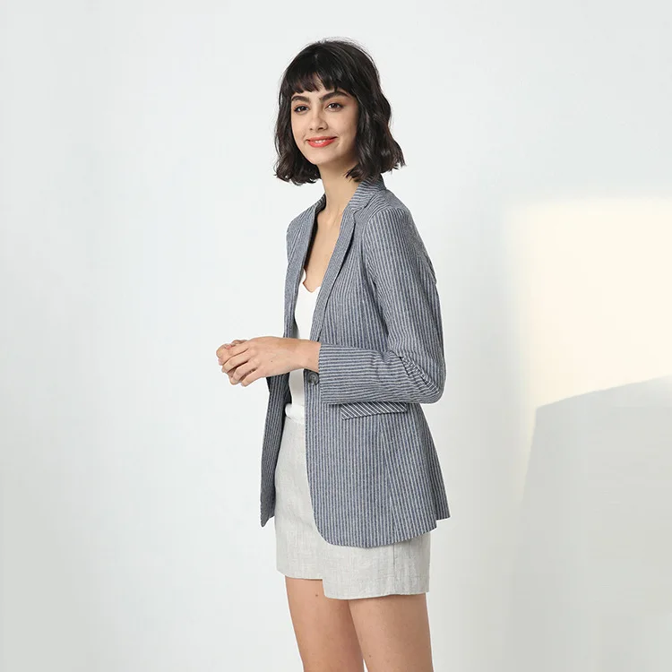 

Currently Available a Generation of Fat Europe And America WOMEN'S Dress Autumn High-End Casual Suit Women's Slim Fit Stripes Su
