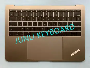 

JUNLI Original For Macbook Pro Retina 13.3'' A1708 Space Grey Top Case US Keyboard 2016 2017 palmrest With Trackpad Battery