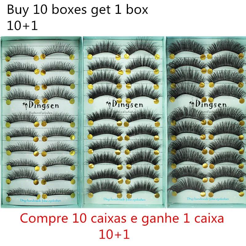 

5 Pairs Natural False Eyelashes Fake Lashes Long Makeup 3D Mink Lashes Eyelash Extension Mink Eyelashes Beauty Dolls Eyelashes