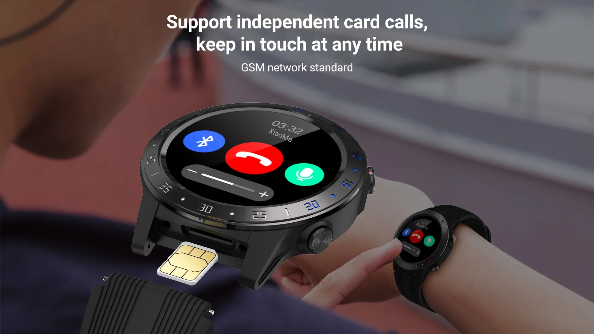Смарт-часы Smarcent M5S gps для мужчин и женщин 1,3 дюймов с сенсорным экраном Bluetooth IP67 Водонепроницаемый Компас погода фитнес-трекер