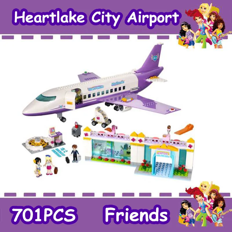 

IN stock Friends Heartlake City Airport Compatible With Iegoset 41109 Educational Building Blocks Toys For Children Gifts 79175