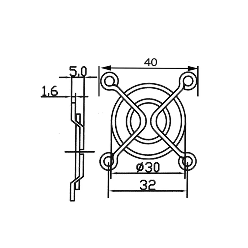 40MM银色铁网-草图