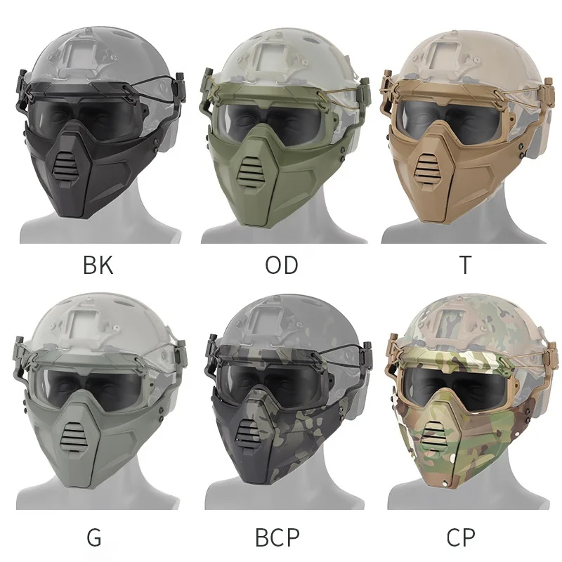 Мотоциклетная маска(тактическая) очки для пейнтбола со съемной маской для страйкбола/CS/лыжного спорта/снегохода/велоспорта/Хэллоуина